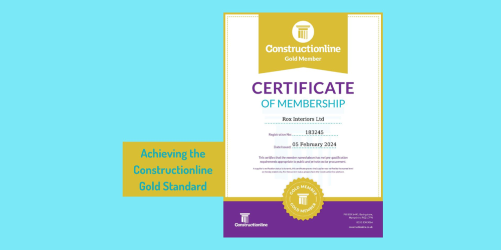 Constructionline Gold Standard achieved